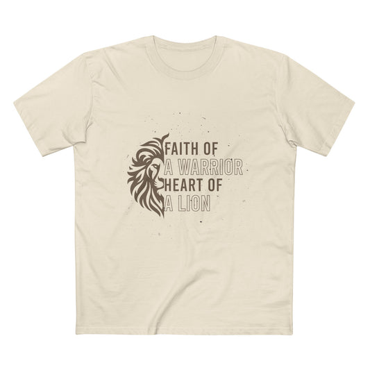 Faith of a Warrior Heart of a Lion T-shirt