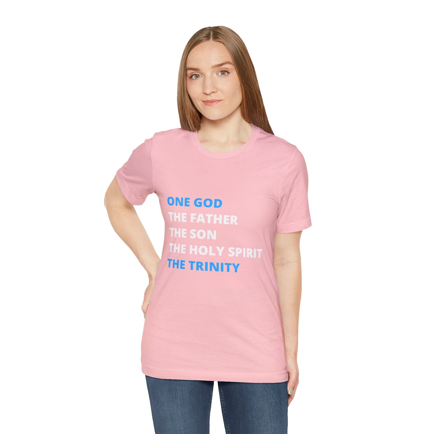 One God, The Father, The Son and The Holy Spirit - Unisex Jersey Short Sleeve Tee
