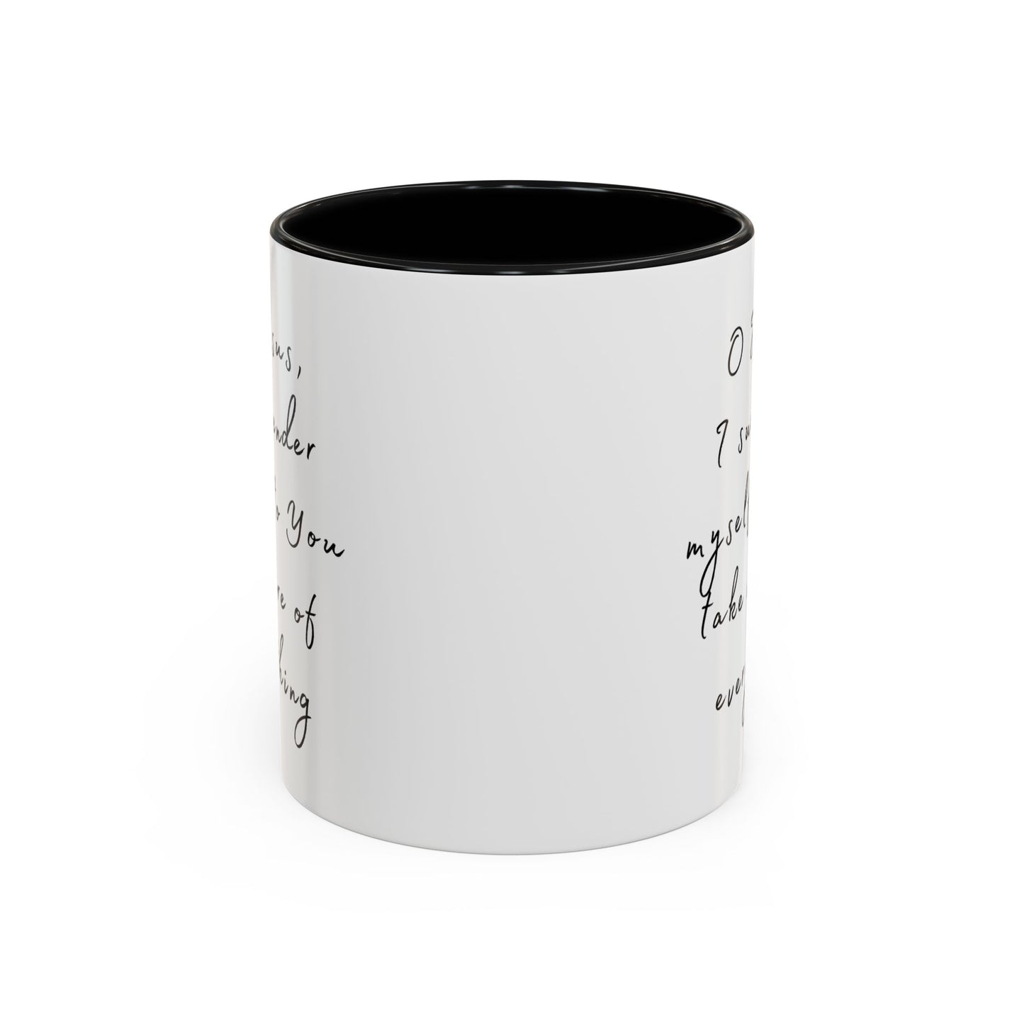 "O Jesus, I Surrender Myself to You Take Care of  Everything" Coffee Mug Minimalistic