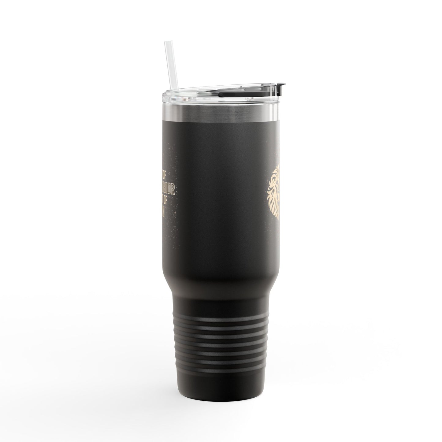 Faith of a Warrior Heart of a Lion Travel Mug