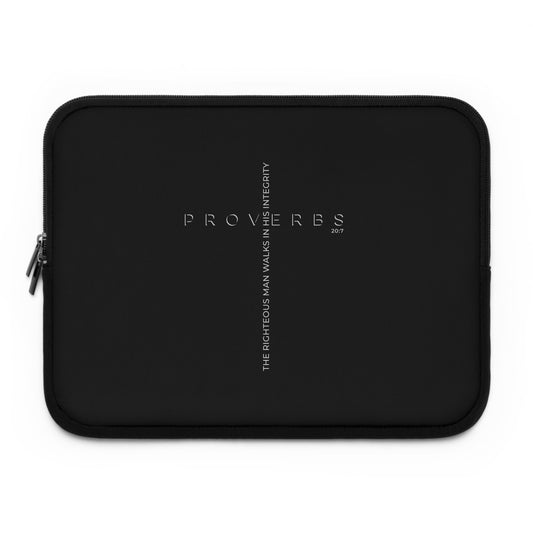 Proverbs 20:07 Laptop Sleeve