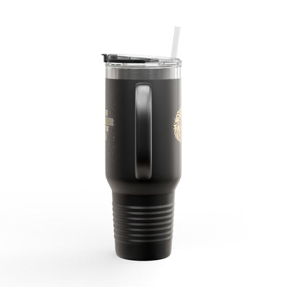 Faith of a Warrior Heart of a Lion Travel Mug