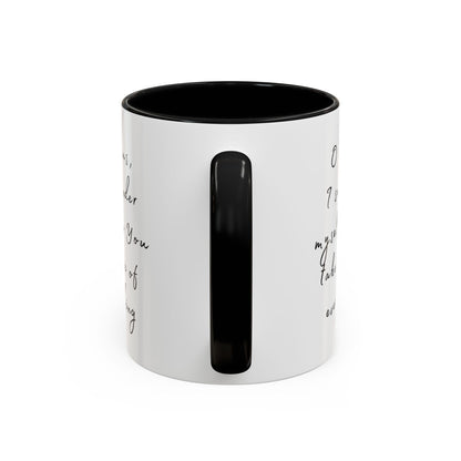 "O Jesus, I Surrender Myself to You Take Care of  Everything" Coffee Mug Minimalistic