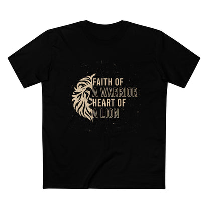 Faith of a Warrior Heart of a Lion T-shirt