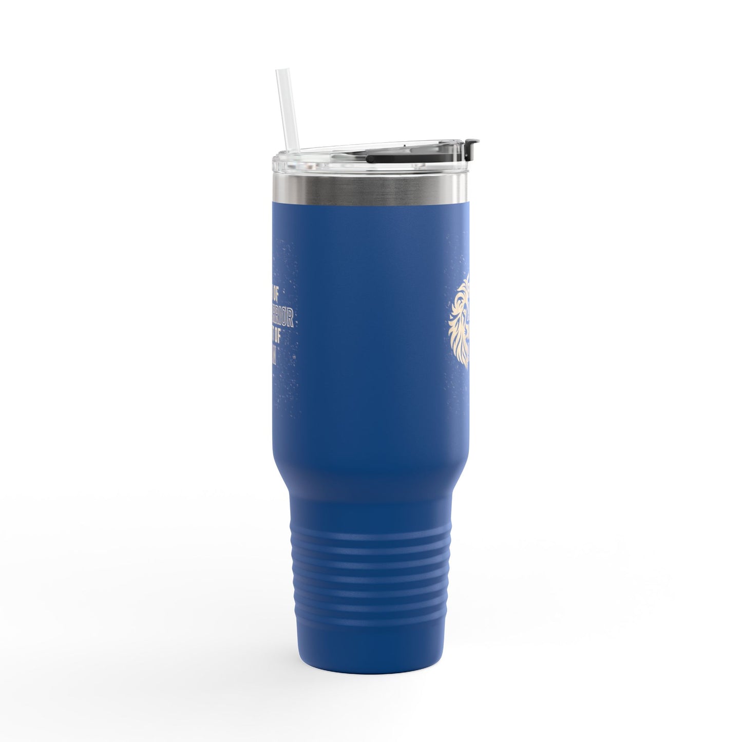 Faith of a Warrior Heart of a Lion Travel Mug