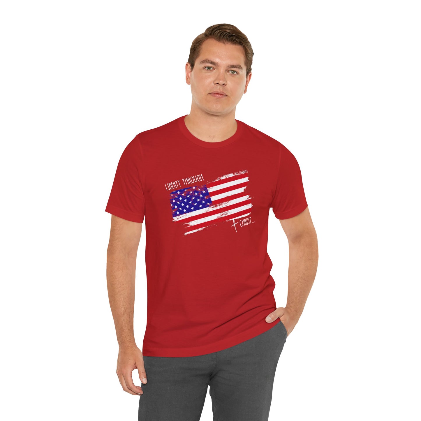 Liberty Through Christ Unisex T-Shirt