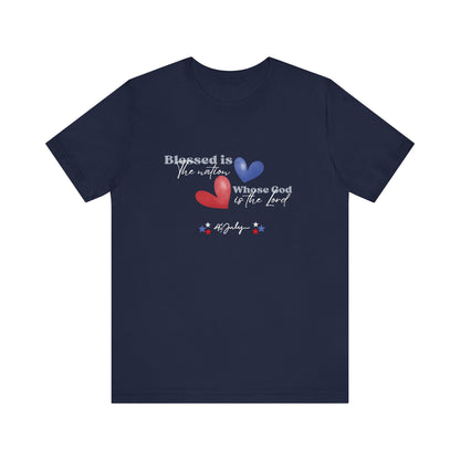 Blessed is the Nation Whose God is the Lord Unisex T-Shirt