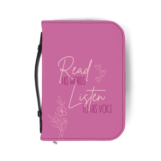 Read His Words Listen to His Voice - Bible Cover