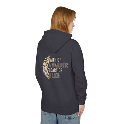 Faith of a Warrior Heart of a Lion Hoodie