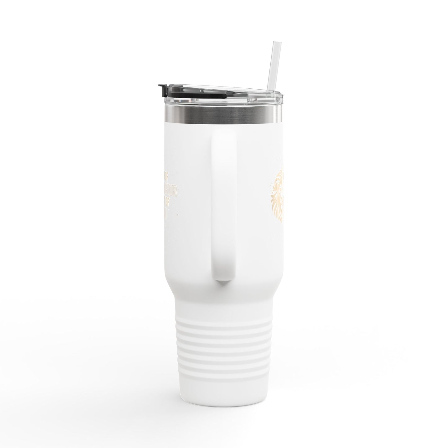 Faith of a Warrior Heart of a Lion Travel Mug