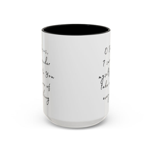 "O Jesus, I Surrender Myself to You Take Care of  Everything" Coffee Mug Minimalistic