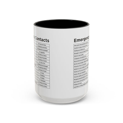 "Emergency Contacts" Coffee Mug