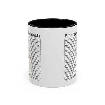 "Emergency Contacts" Coffee Mug