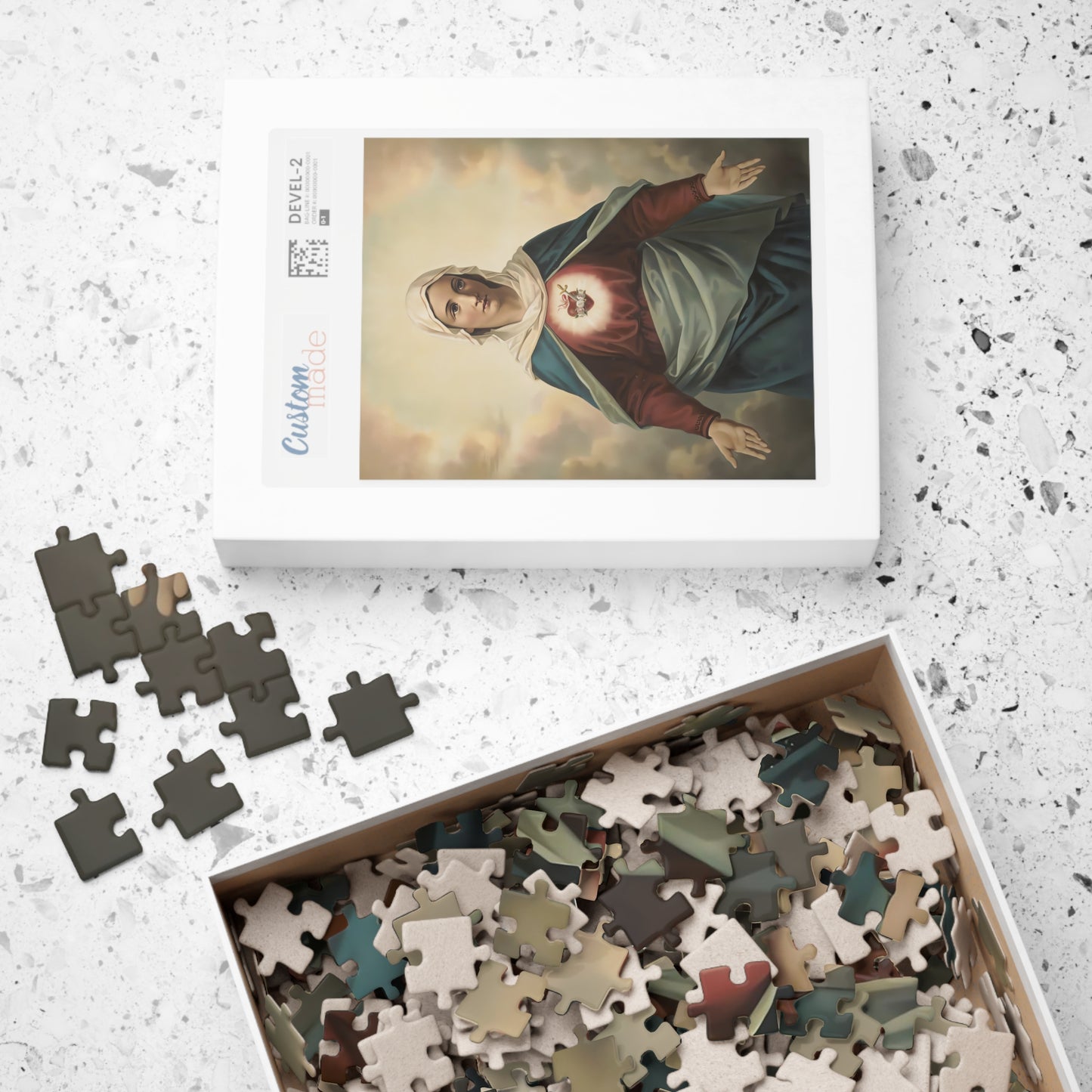 Sacred Heart of Mary Puzzle - A Tapestry of Devotion and Faith (110, 252, 520, 1014-piece)