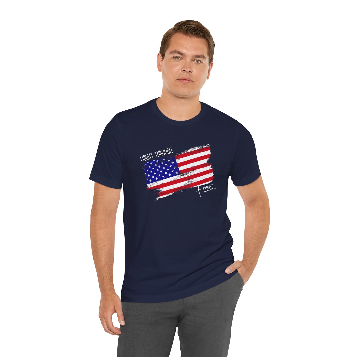 Liberty Through Christ Unisex T-Shirt