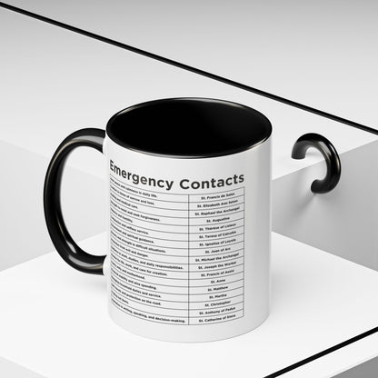 "Emergency Contacts" Coffee Mug