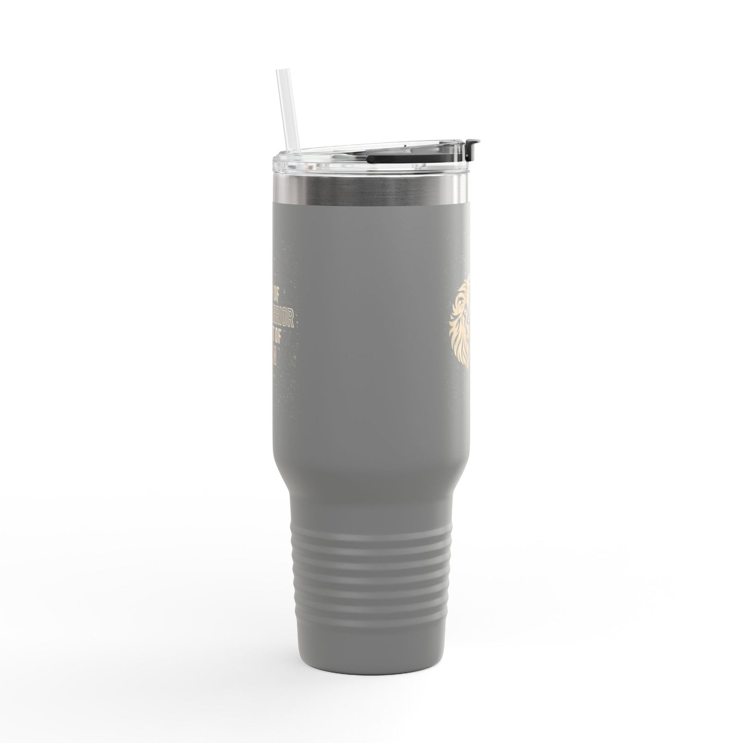 Faith of a Warrior Heart of a Lion Travel Mug