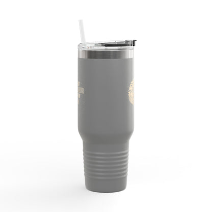 Faith of a Warrior Heart of a Lion Travel Mug