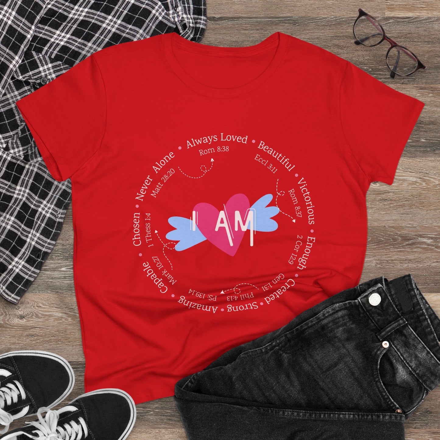 Heartfelt Affirmation "I am" T-shirt