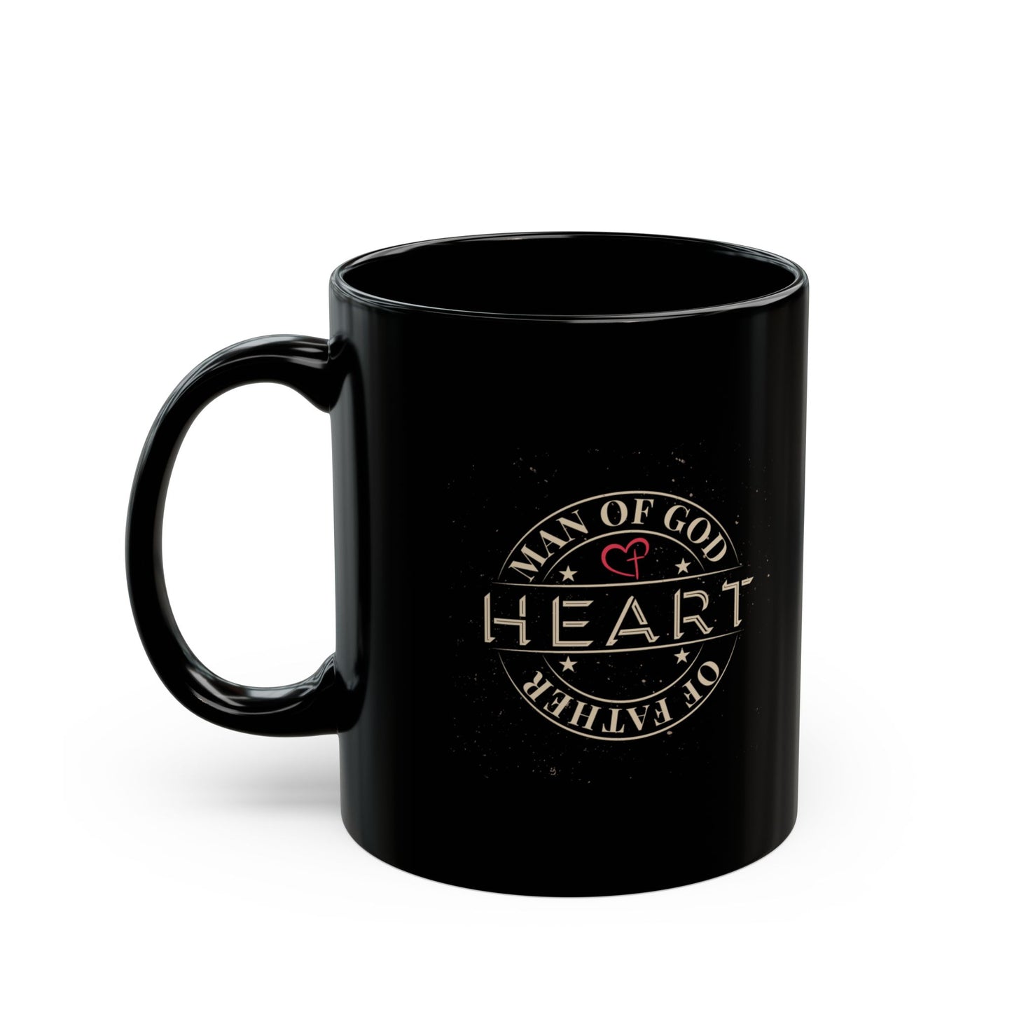 Man of God Heart of Father Coffee Mug