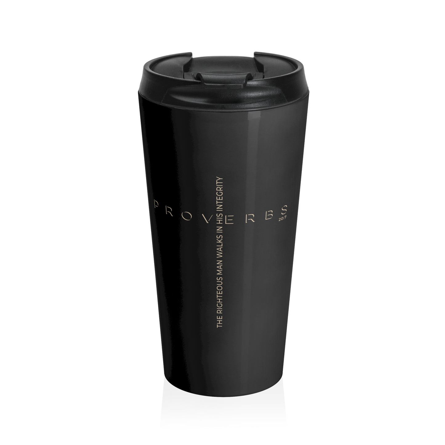 Proverbs 20:7 Travel Mug