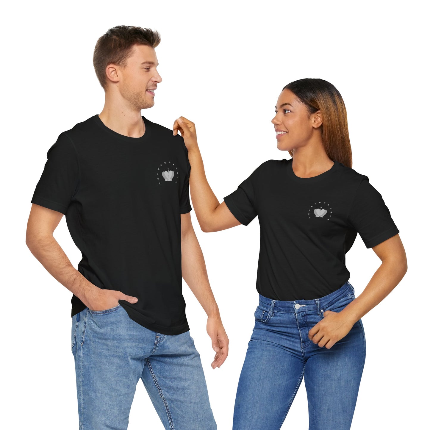 Small Crown of the Virgin Mary - DEIGEX logo T-shirt