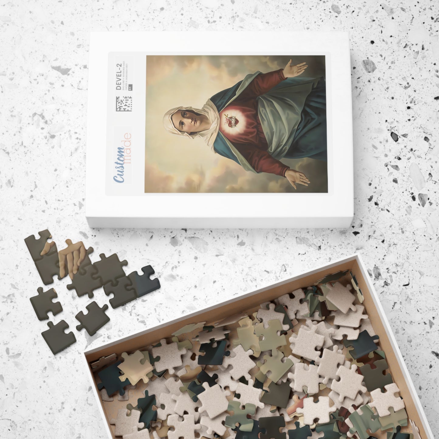 Sacred Heart of Mary Puzzle - A Tapestry of Devotion and Faith (110, 252, 520, 1014-piece)