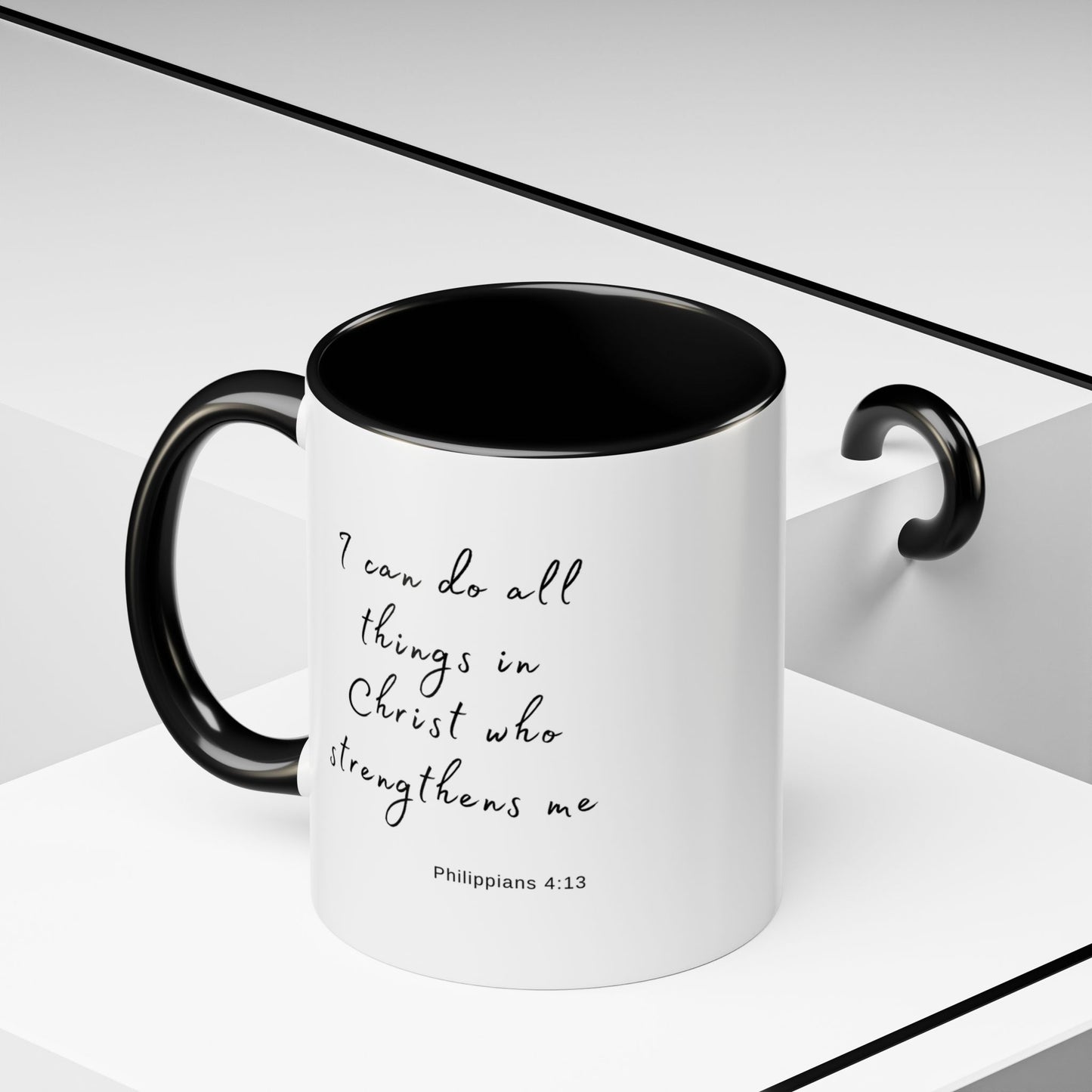 "I can do all things in Christ who strengthens me - Philippians 4:13" Coffee Mug