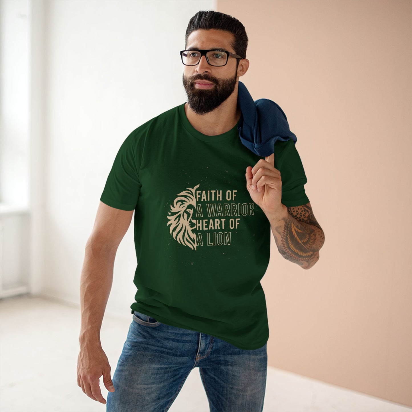 Faith of a Warrior Heart of a Lion T-shirt