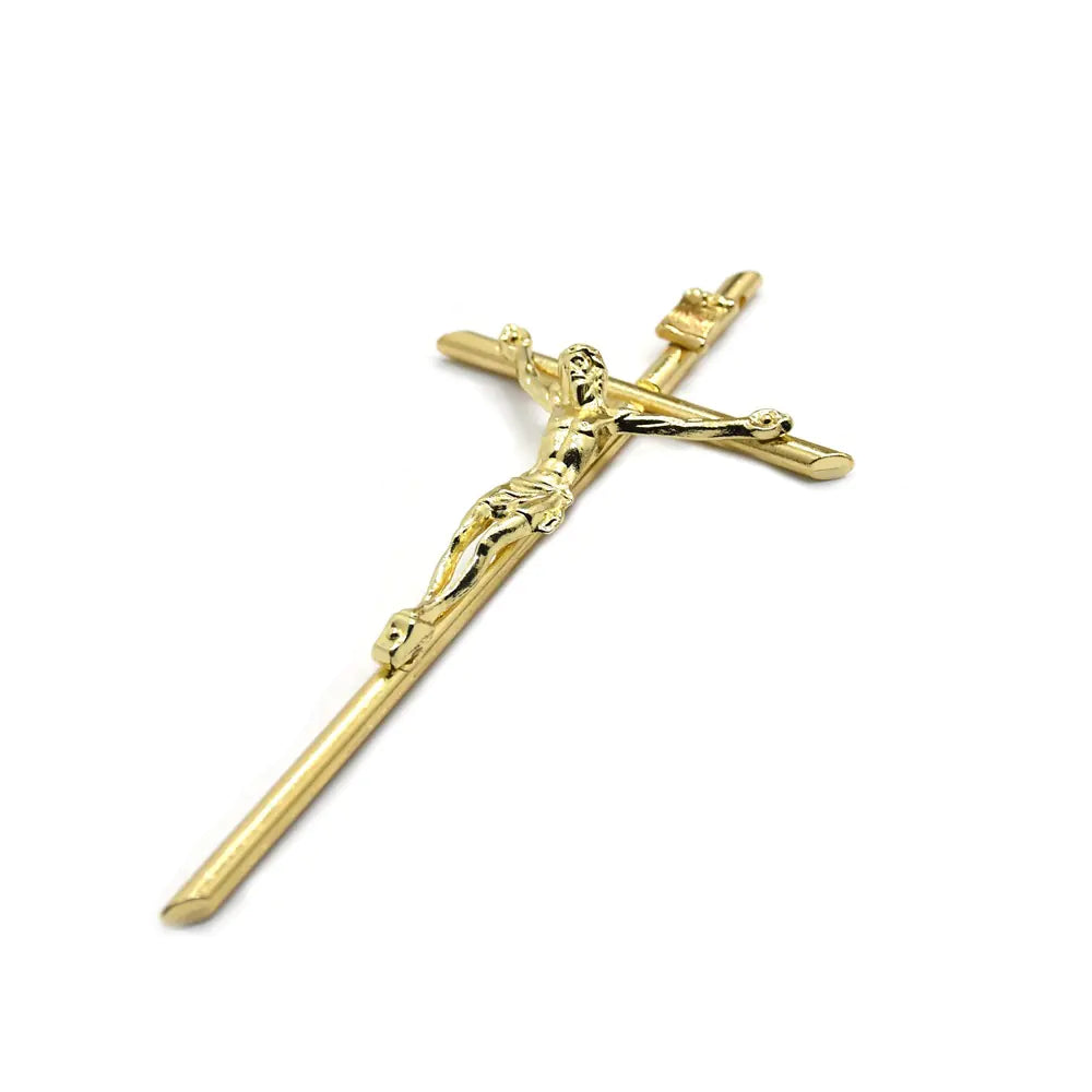 Gold Cross Hanging Decor for Office and Home (5.8*12cm)