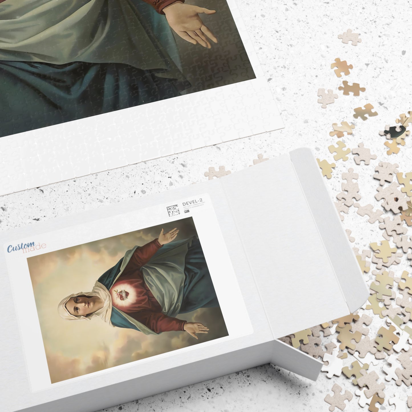 Sacred Heart of Mary Puzzle - A Tapestry of Devotion and Faith (110, 252, 520, 1014-piece)