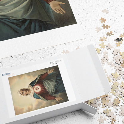 Sacred Heart of Mary Puzzle - A Tapestry of Devotion and Faith (110, 252, 520, 1014-piece)