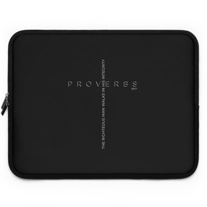 Proverbs 20:07 Laptop Sleeve