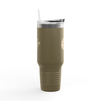 Faith of a Warrior Heart of a Lion Travel Mug
