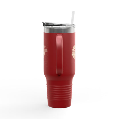 Faith of a Warrior Heart of a Lion Travel Mug