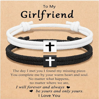 Milan Rope Braided Cross Bracelet